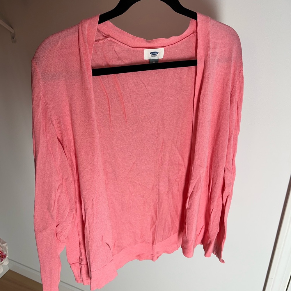 Old Navy Vibrant Pink Cardigan